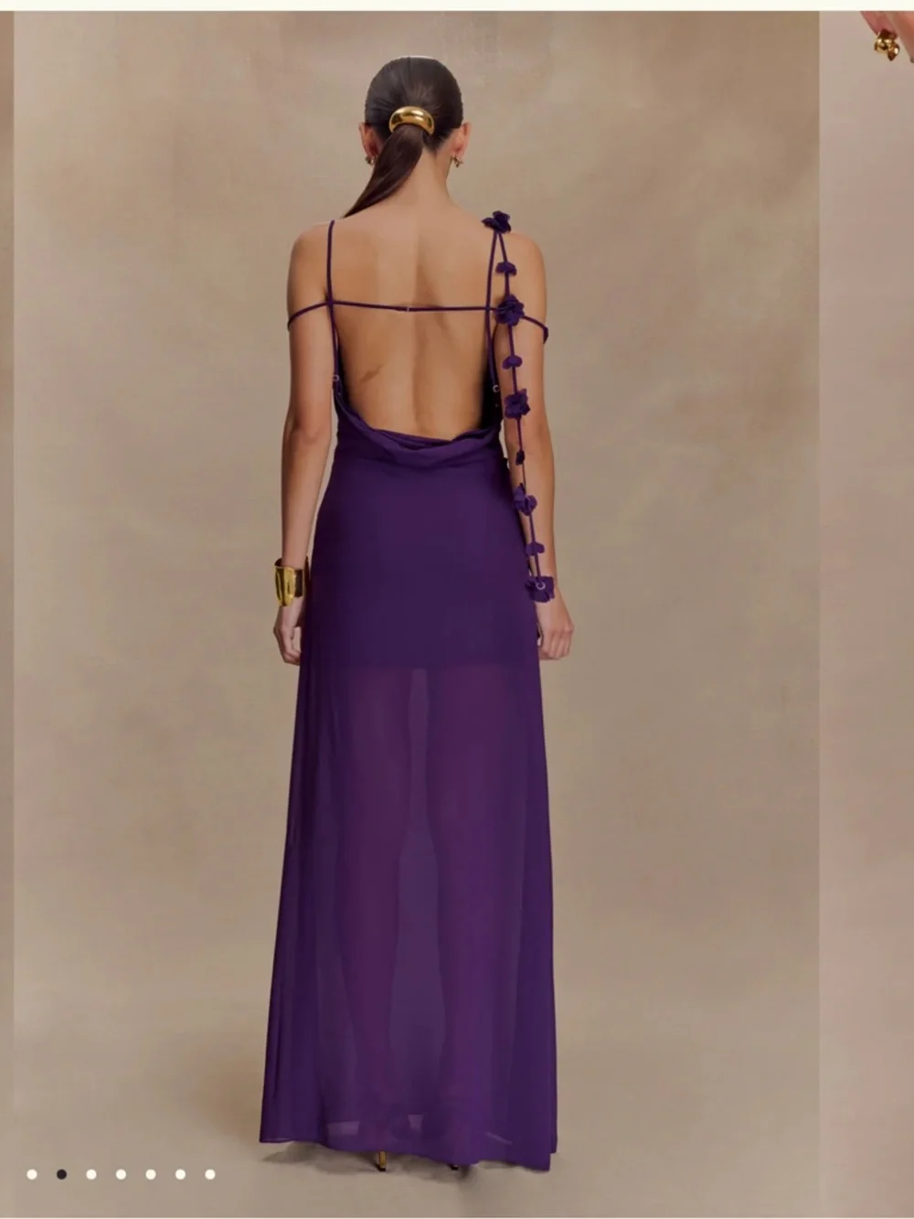 Meshki Rosalie Maxi Dress in Purple - Picture 2 of 5